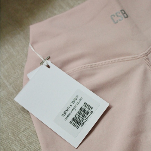 NWT CSB Serenity Shorts 6” in Blush (Size Small) - Picture 6 of 8